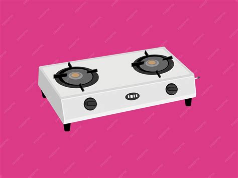 Premium Vector | Gas stove cooking ranges brenner kitchen home