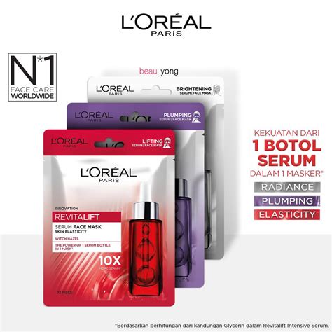 Jual L Oreal Paris Revitalift Serum Pro Youth Face Mask Loreal