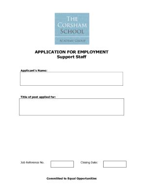 Fillable Online Applications For Job Forms With Template And Sample