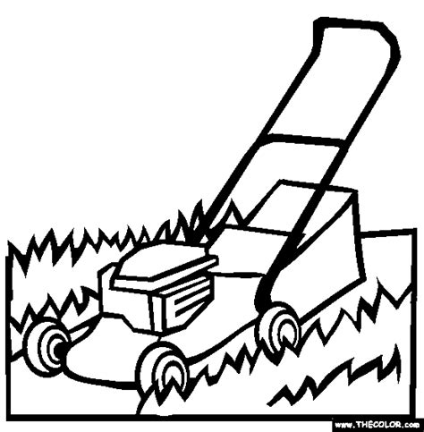 Printable Lawn Mower Coloring Pages Coloring Pages