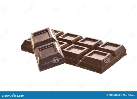 Chocolate Isolated On White Background Stock Image Image Of Dessert