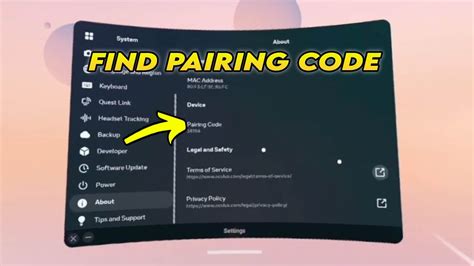 Oculus Meta Quest 2 How To Find Pairing Code Youtube