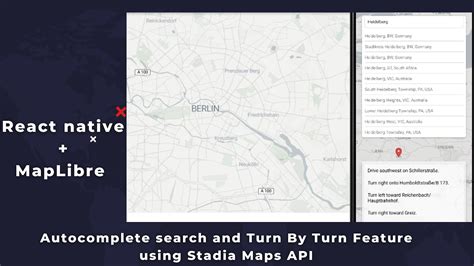 React Native And Maplibre Autocomplete Search And Turn By Turn