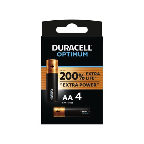 Duracell Optimum Aa Batteries Pack Of 4 Discount Sales 365