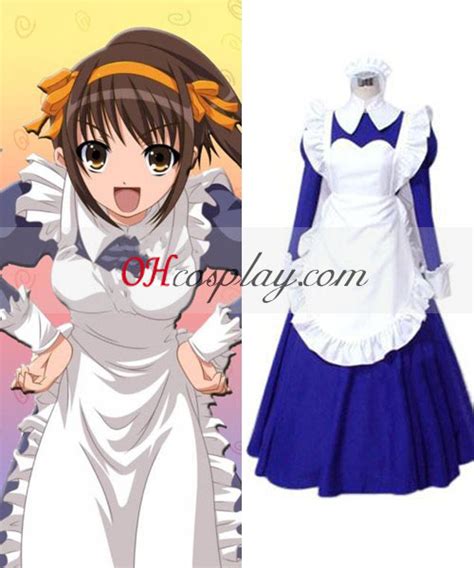 Haruhi Suzumiya Asahina Mikuru Maid Cosplay Costume Nz