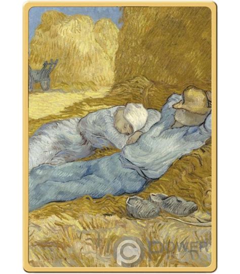 FARMERS RESTING Vincent Masterpieces Van Gogh 1 500 Oz Gold Münze 1