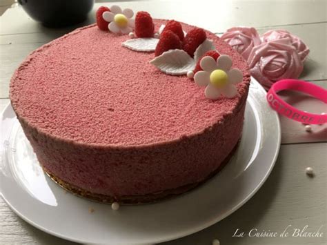 Entremets Framboise et crème brûlée Recette par chantal87