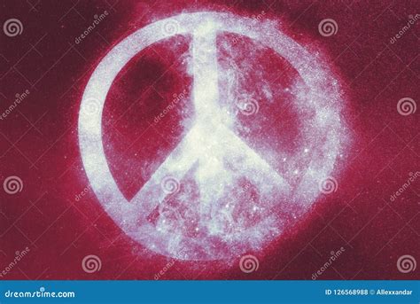 Peace Sign Peace Symbol Abstract Background Stock Illustration