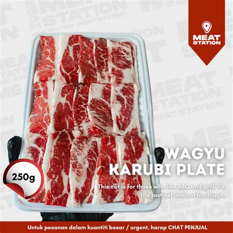 Jual Wagyu Karubi Plate 6mm 250g Beef Import Karubi Plate Beef