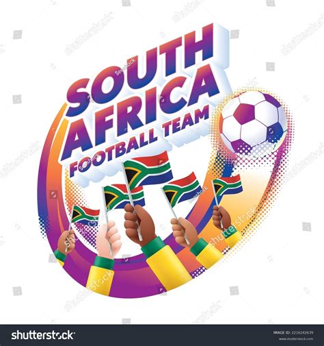 South Africa Football Team Masthead Logo Stock Vector (Royalty Free ...