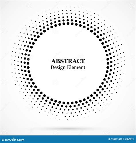 Fondo Punteado Tono Medio Distribuido Circular Modelo De Semitono Del