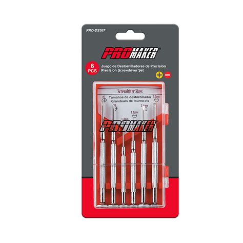 6 PIECE PRECISION SCREWDRIVER SET PRO DS367 Promaker Tools