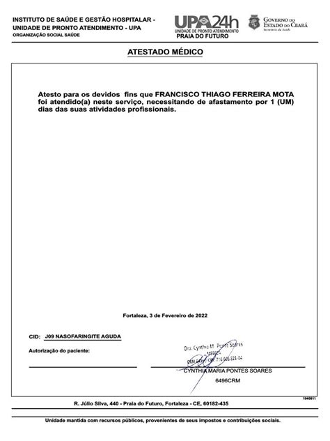 Atestado Medico 2 Pdf Artofit