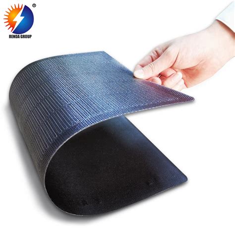 Rollable Amorphous Silicon Adhesive Solar Panel Thin Film 90W CIGS