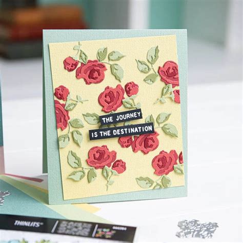 Sizzix Tim Holtz Thinlits Stanssi Brushstroke Flowers Mini Lumikellot