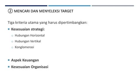 Tahapan Proses Merger Dan Akuisisi Manda Playbook Ppt