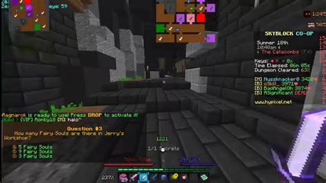 Maxing Livid Dagger And Doing F Dungoens Hypixel Skyblock Youtube