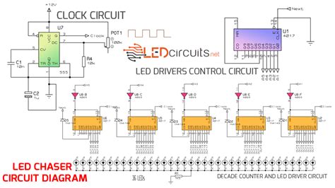 4017 Led Chaser Circuit Circuit Diagram