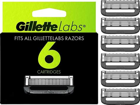 Gillette Mens Razor Blade Refills With Exfoliating Bar By GilletteLabs