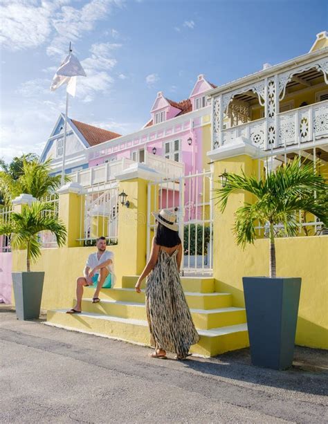 Pietermaai Street Curacao Colorful Buildings Around Willemstad Punda