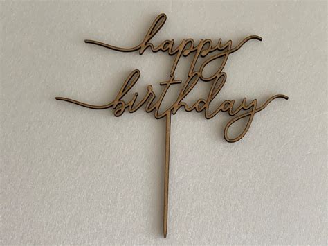 Happy Birthday Cake Topper Number Topper Any Age Birthday Etsy Denmark