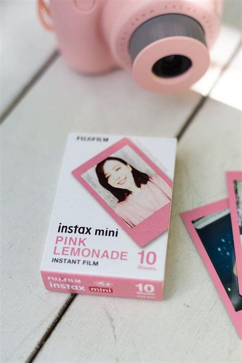 Fujifilm Instax Mini Film Pink Lemonade Frame 10 Sheets For Etsy