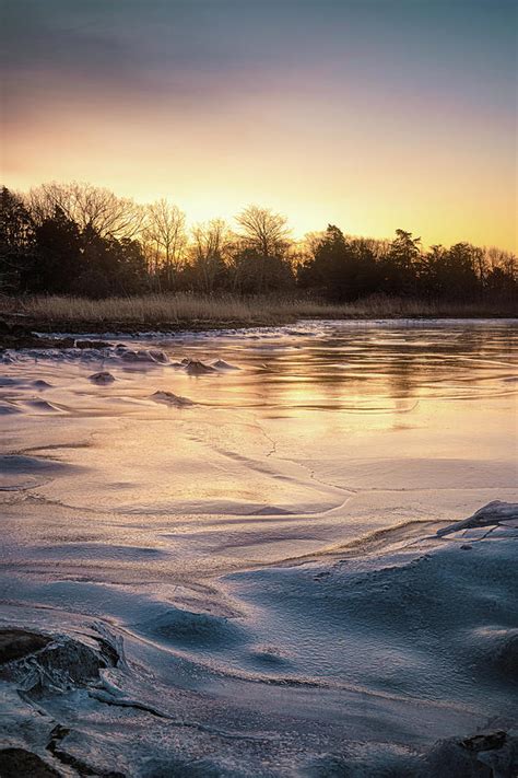 Golden Frozen Dawn Photograph By Simmie Reagor Fine Art America