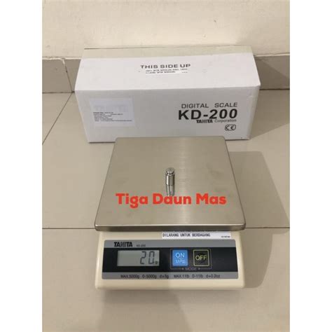 Jual Timbangan Dapur Digital Kitchen Scale Tanita KD 200 Kapasitas 5