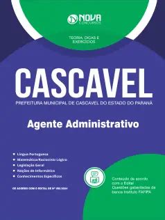 Apostila Prefeitura De Cascavel Pr Em Pdf Agente Administrativo