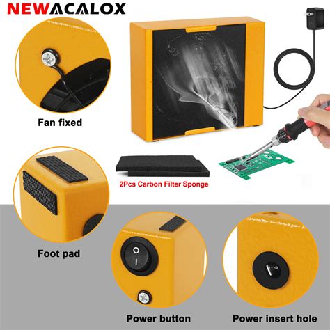 NEWACALOX Extractor De Humos De Soldadura Eliminador De Humo Prevenci N