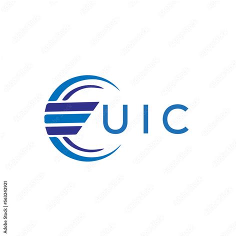 UIC letter logo. UIC blue image on white background. UIC vector logo ...