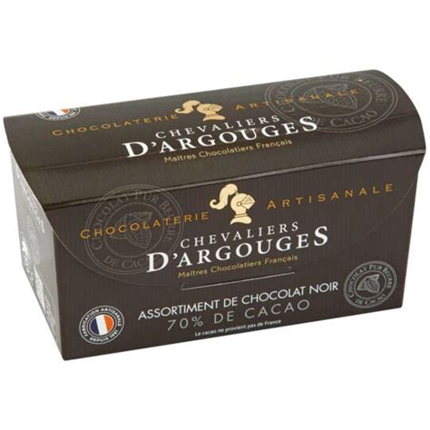 Chocolat Noir Assortiment LES CHEVALIERS D ARGOUGES La Boite De 185g