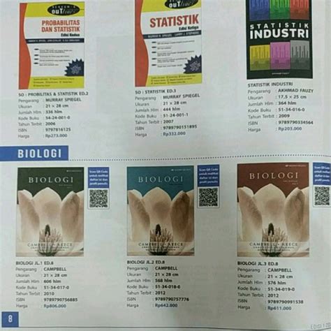 Jual Jual Buku Biologi Jilid Edisi Campbell Buku Original