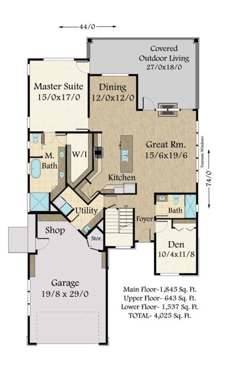 Corbin 3 | Modern House Plan by Mark Stewart Home Design