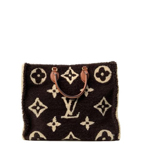 Louis Vuitton Onthego Shearling Teddy Limited Edition Gm Tote Bag At 1stdibs Louis Vuitton