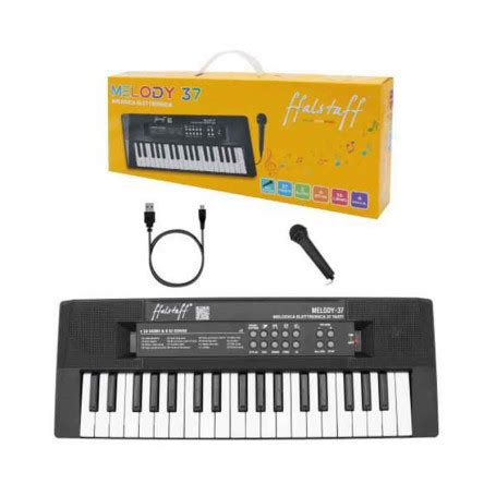 Ffalstaff Mini Tastiera Elettronica Tasti Uso Melodica Nera