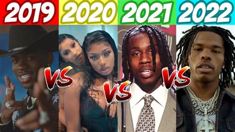 BEST Rap Songs Of 2022 Vs 2021 Vs 2020 Vs 2019 Which Year Was Best