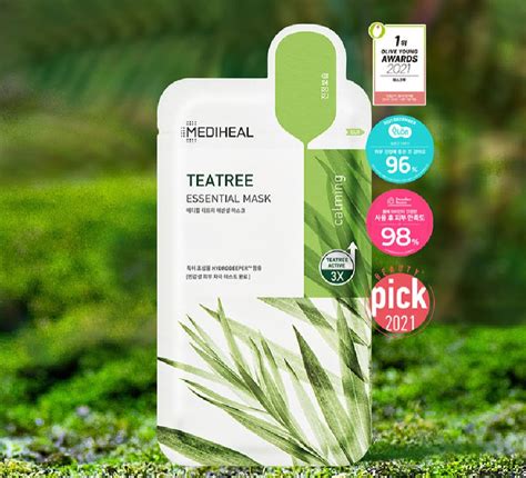 Mediheal Tea Tree Essential Sheet Mask 24ml Amo Korea Loja