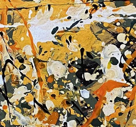 Original Painting Pollock Style Art Modern Pollock Style Jackson ...