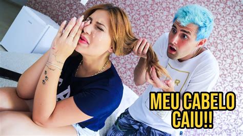 MEU CABELO CAIU TROLLEI MEU NAMORADO YouTube