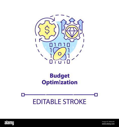 Marketing Budget Optimization Concept Icon Stock Vector Image And Art Alamy