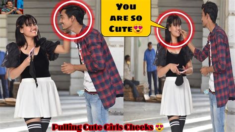 Pulling Stranger Cheeks Prank On Salman Khan Reaction Prank On Cute