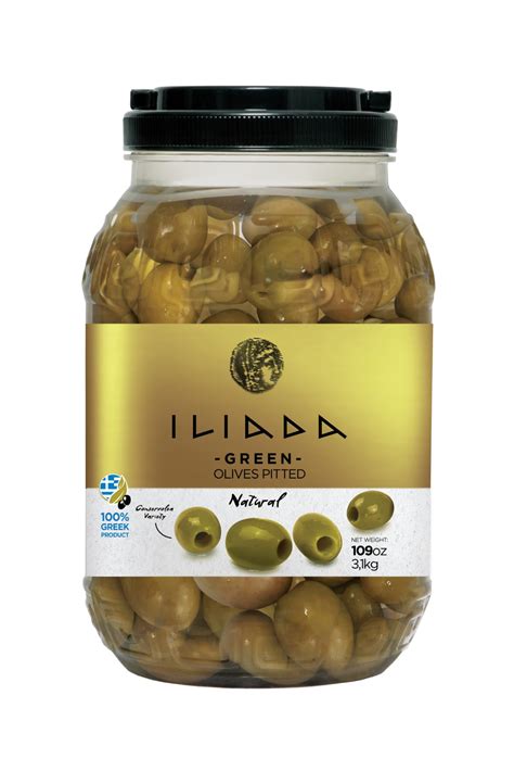 Iliada Natural Green Olives Pitted Agrovim