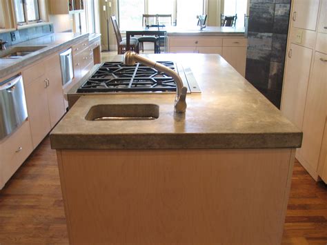 custom-kitchen-island-concrete-countertop - Concrete Creations NWA