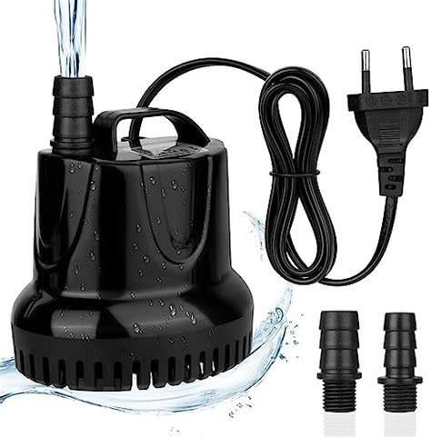 Flintronic Pompe Eau Submersible 25W 1200L H Pompe Aquarium Ultra