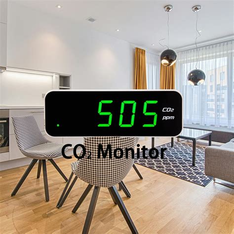 Co Temperature Monitor With Dual Channel Ndir Sensor And Led Display