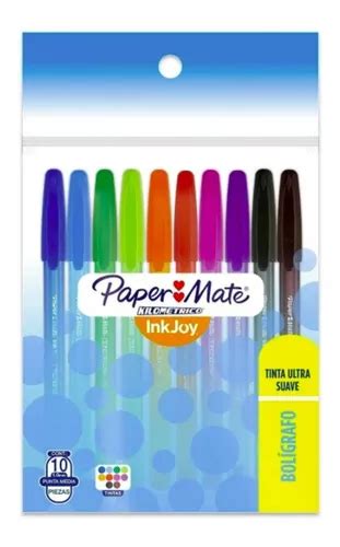 Bolígrafos Kilométrico Paper Mate 10 Colores Punto Medio Meses sin