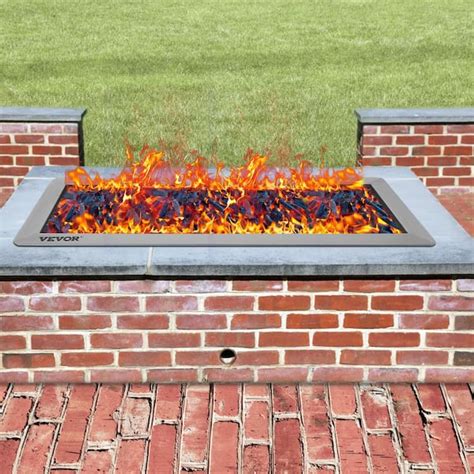 VEVOR 25 5 In X 10 In Drop In Fire Pit Pan 90 K BTU Stainless Steel