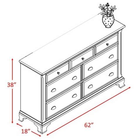 Picket House Furnishings Brinley 7 Drawer Dresser In Cherry EBay