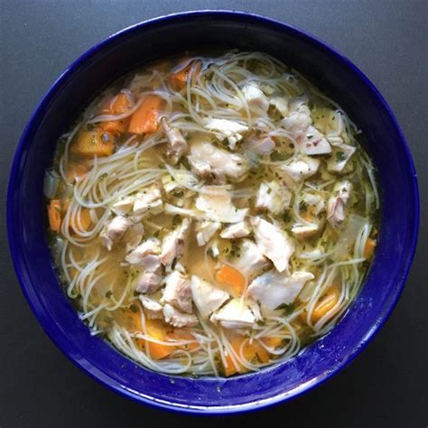 Soupe De Poulet Aux Vermicelles Sans Gluten Aip Go Healthy With Bea